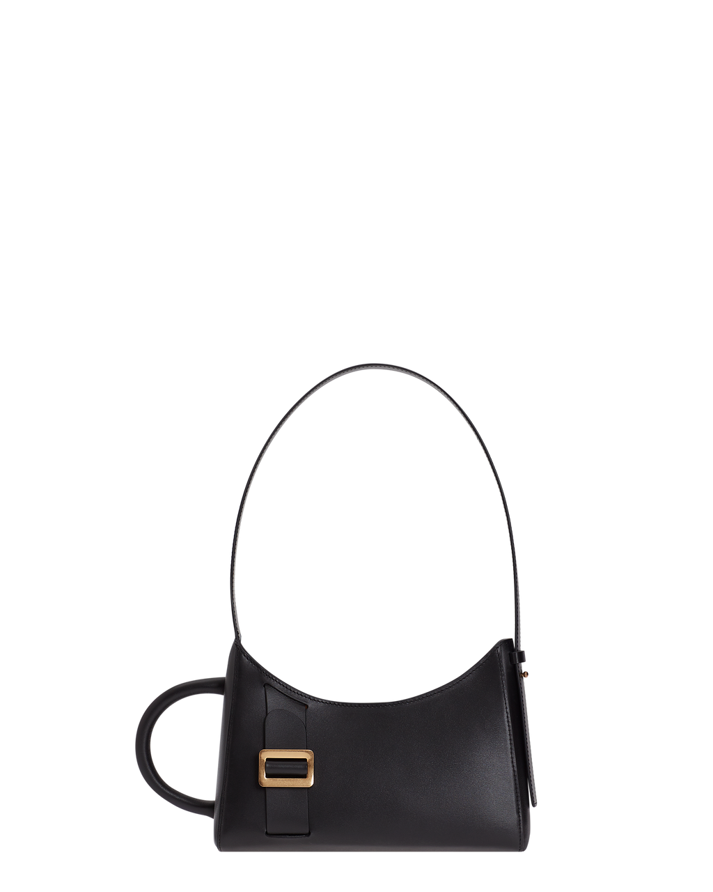 Basic Bag in Matt Black Leather 