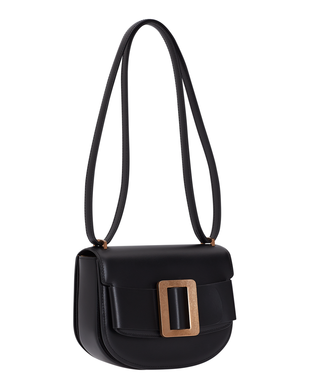 Boyy Buckle Saddle Foldover Top Crossbody Bag Only One Size