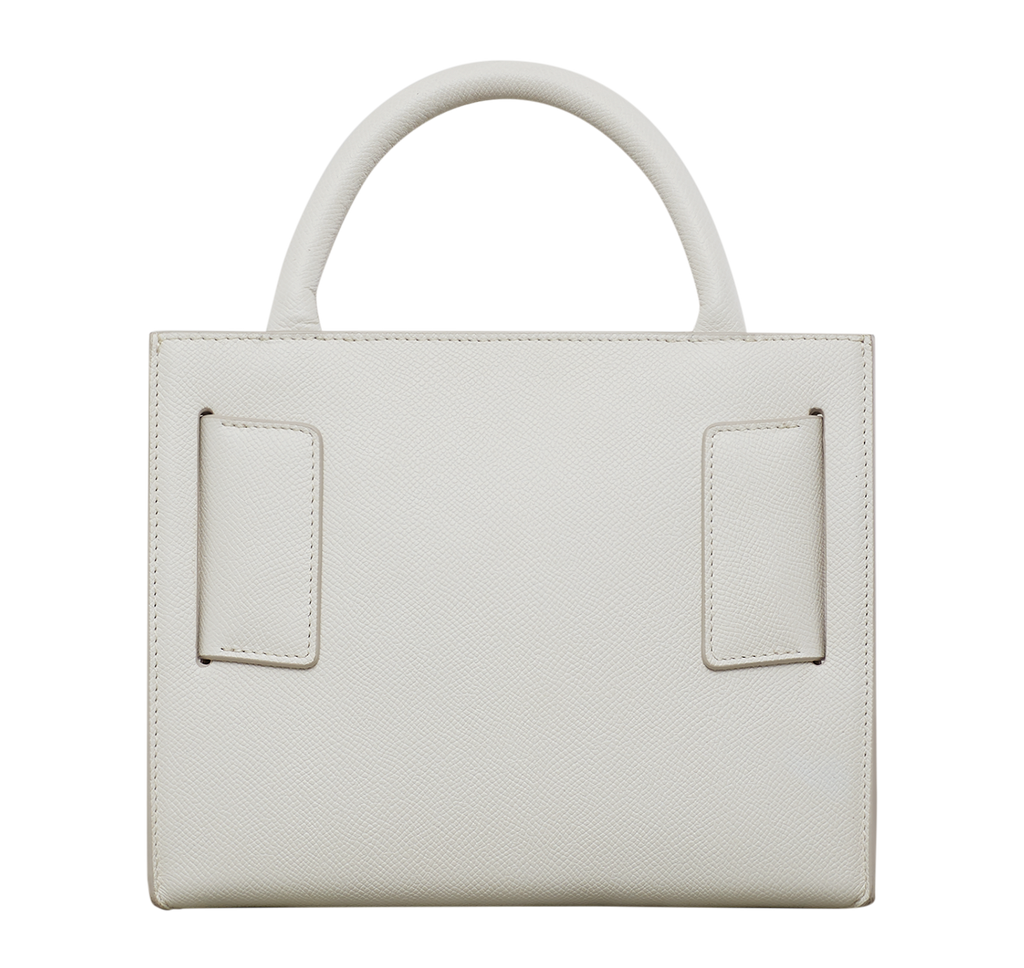 Boyy Bobby 23 Epsom Buckle Top-Handle Bag, Blanco, Women's, Handbags & Purses Top Handle Bags