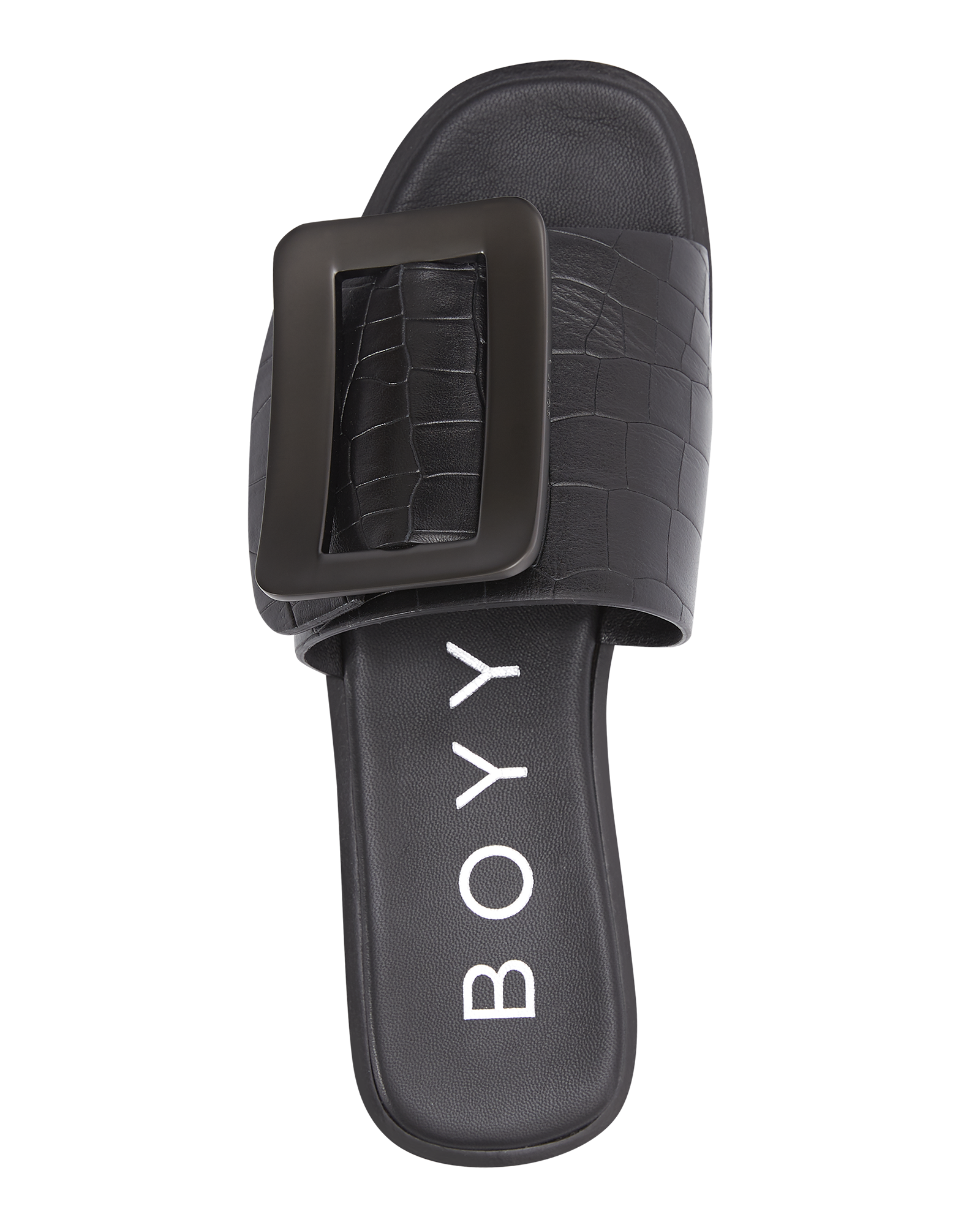 Buckle Sandal, CrocEmbossed BOYY