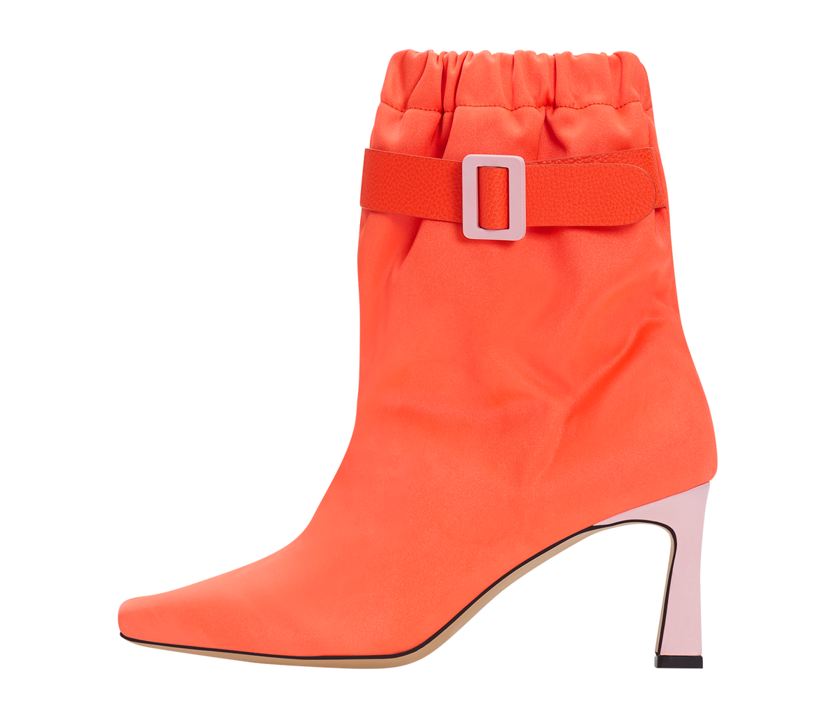 Slouchy Buckle Boot, Nylon