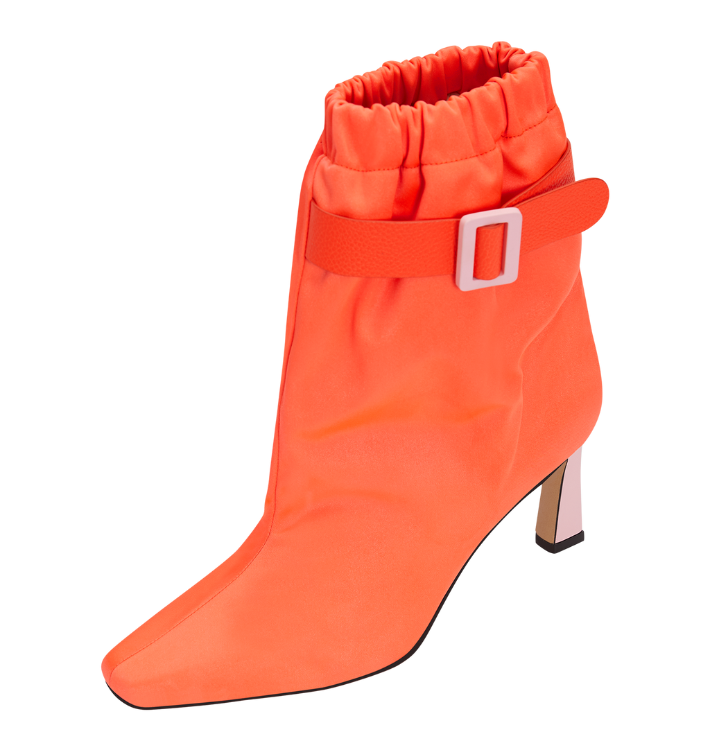 Neon orange sock boots Clearance