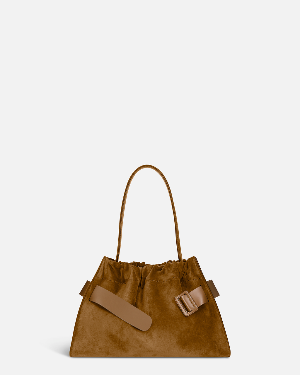Scrunchy Satchel, Suede