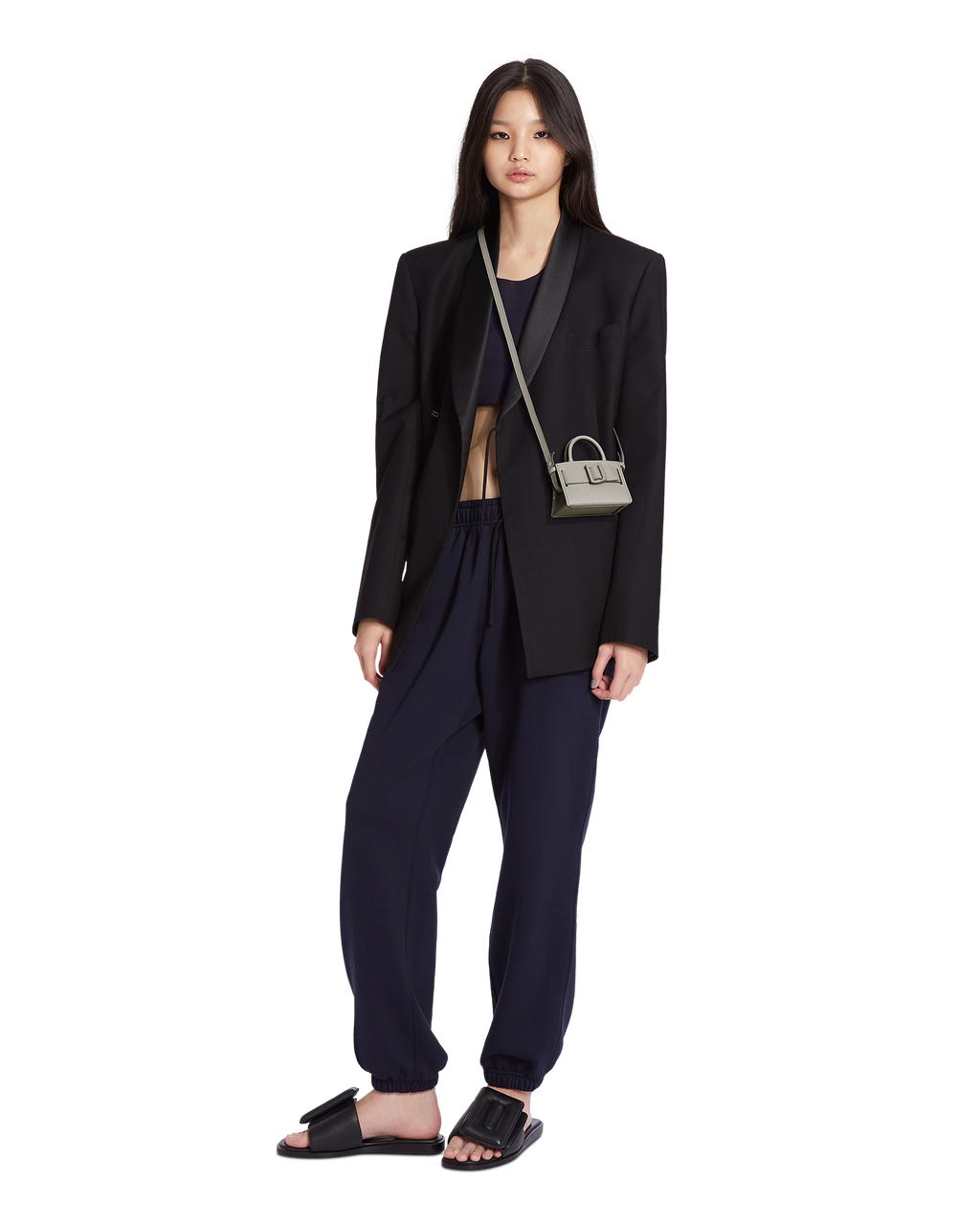 Tortora BOYY BOBBY Charm crafted from palmellato calfskin leather with suede lining. Features a structured silhouette, detachable shoulder strap on model